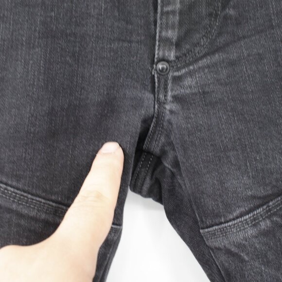 G Star Raw Jeans Men’s 36 faded Black Thys 5620 3D Super Slim Ankle Zip Denim - Picture 16 of 16